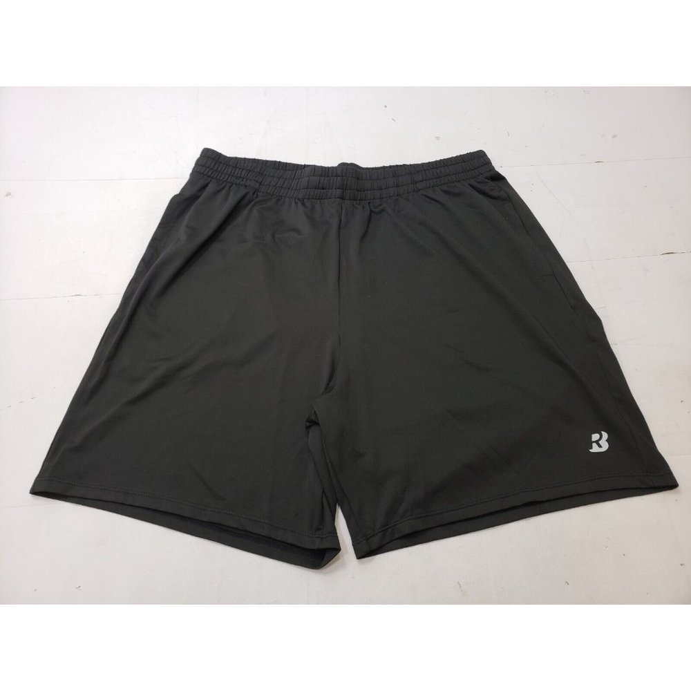 Roadbox Workout Mens Shorts Athletic Gym Running Shorts for Men Black Size LG